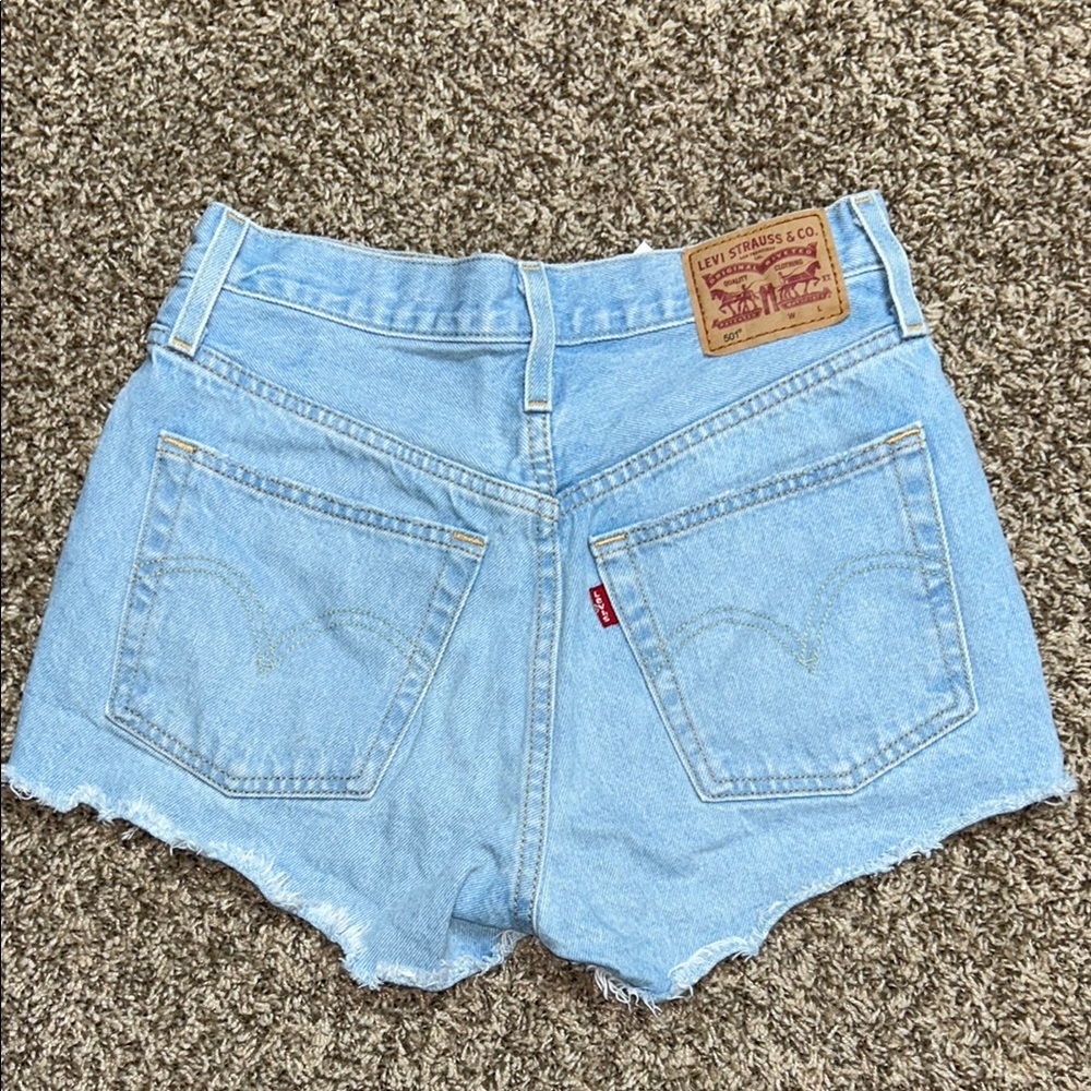 ♡ Levi's 501’s Women's Light Blue Denim Shorts
